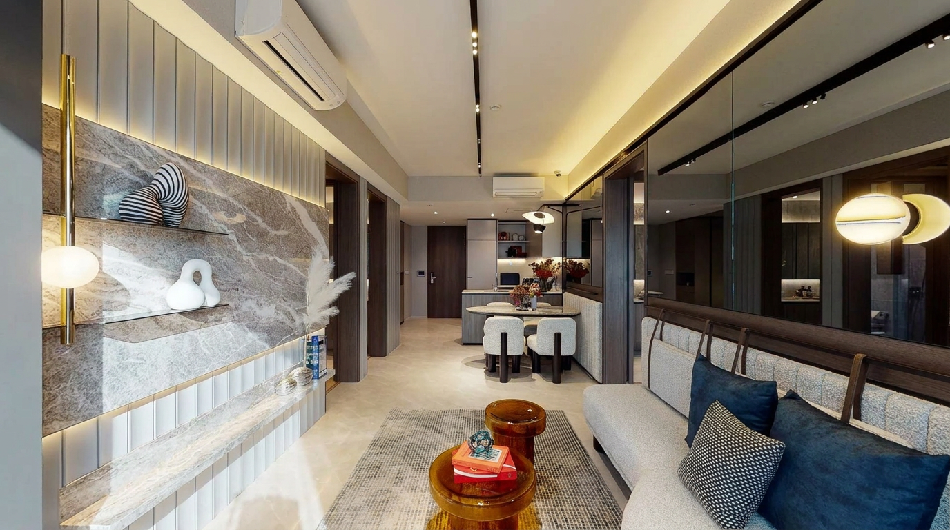 Marble Foyer — Suite Living by Mr Cow Studio