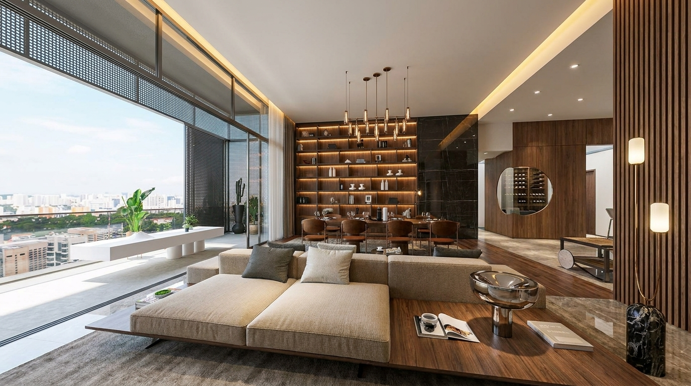 Suite Living — Contemporary Lux Hotel project by Mr Cow Studio