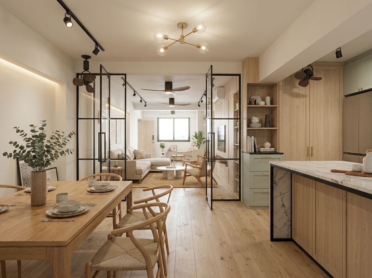 Pale Oak Joinery — Nordic Calm by Mr Cow Studio
